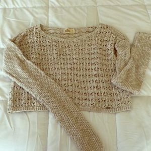 Hollister crop knit sweater